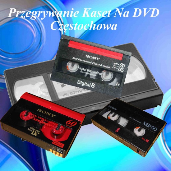 Przegrywanie VHS, VHS-C, Super VHS-C, MiniDv, Digital8, Video8